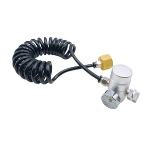 Estación de llenado de cápsulas de crema batida con regulador y manguera en espiral para tanque M11*1 a tarro de crema con rosca M22 - Product Image 6