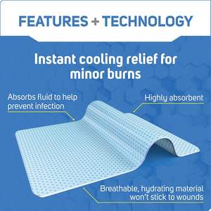 Plester luka bakar hidrogel pabrik perawatan cepat, pereda, luka bakar pendingin, skalar dan kulit terbakar - Product Image 3