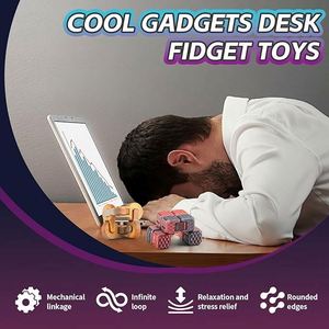Quiet Desk Fidget Toys-Anxiety Management Sensory Relaxation Portable Handheld Set for Kids Adults Durable Plastic Non-Toxic - Product Image 4