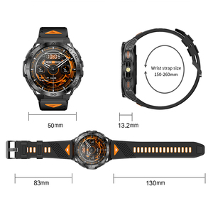 Montre connectée intelligente K71 AI pour hommes, écran HD 1,6 pouces, robuste, sportive, compatible avec iPhone et Android, 3ATM - Product Image 5