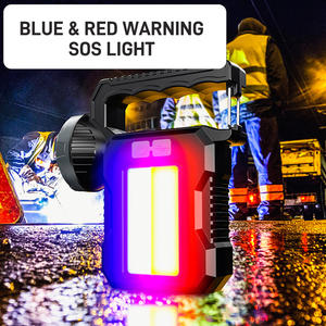 Yeni güneş şarj taşınabilir çalışma ışığı COB sel şarj edilebilir çalışma ışığı SOS uyarı ışığı ile - Product Image 4