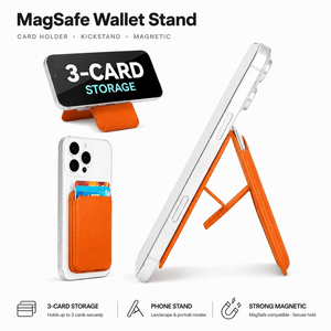 Cartera Magnética Delgada MagSafe para Teléfono, con Soporte, Bloqueo RFID, <span class=keywords><strong>de</strong></span> Cuero Vegano, Regalo <span class=keywords><strong>de</strong></span> Navidad para iPhone y Samsung, Disponible en Reino Unido - Product Image 1