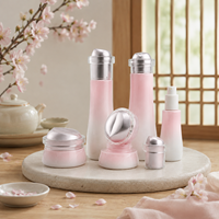 Flacons en verre et pots à crème de marque pour sérum, 130 ml, 100 ml, 40 ml, 50 g, 30 g, emballages cosmétiques, sérigraphie, OEM, ODM