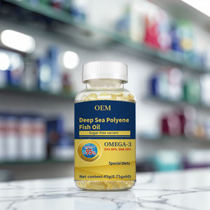 Cápsulas de gel blando de aceite de pescado EPA <span class=keywords><strong>DHA</strong></span> <span class=keywords><strong>Omega</strong></span> <span class=keywords><strong>3</strong></span> de alta potencia, 60 unidades, adulto, GMP, ISO, etiqueta privada, sin conservantes artificiales - Product Image 4