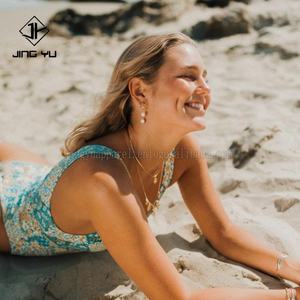 Maillot de bain une pièce pour femmes de haute qualité, sexy, taille haute, imprimé personnalisé, maillot de bain une pièce pour femmes - Product Image 3