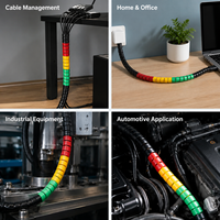 Funda espiral de PP para protección de cables a prueba de mordidas de mascotas, organizador de cables para perros y gatos, flexible, duradero, tamaños personalizados según sus necesidades