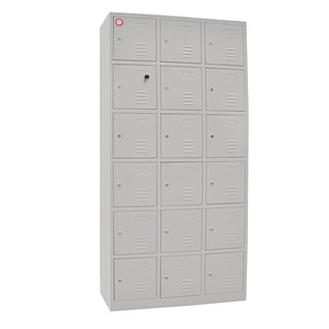 Casiers à chaussures en acier, casier à 18 portes pour bureau/école/salle de sport - Product Image 1