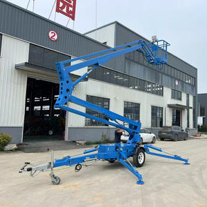 P-845, Telescopic Articulated Towable Boom mengangkat laba-laba 20m 200kg Aerial Manlift hidrolik Cherry Picker Spider Boom <span class=keywords><strong>Lift</strong></span> - Product Image 3