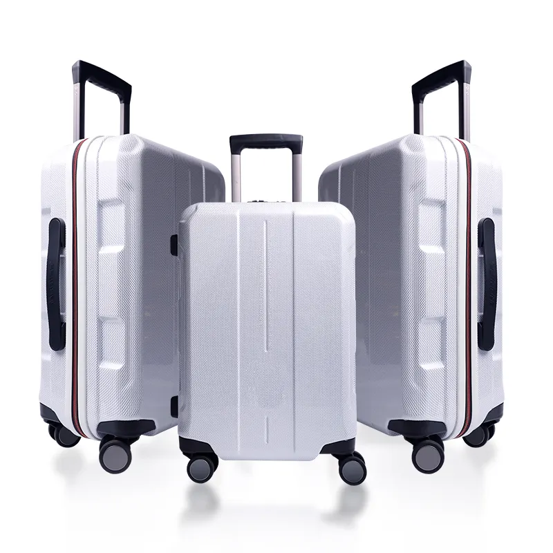 Hot Sale Unisex Reisbagage Set Universele Mute Trolley Met Duurzame Spinner Wielen Pc + Abs Materiaal Handbagage Koffers