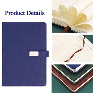 Juego de Regalo de Cuaderno A5 Personalizable de Tapa Dura de Cuero Azul Promocional al por Mayor con Bolígrafo, 100 Hojas, Logotipo Personalizado - Product Image 3