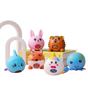 Creative Cartoon Animal Squeeze Toys Cute Pet Rabbit Pinching Spitting <b>Beads</b> Octopus Pinching Balls Venting Decompression Toys - Product Image 2