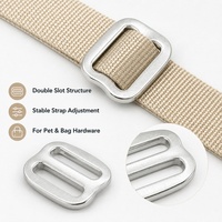 Boucle à trois glissières en métal Deepeel XP387 15mm 20mm 25mm 30mm – Quincaillerie de réglage de sangle pour sac, ceinture, collier d'animal, accessoires de couture