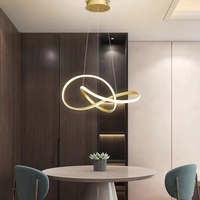 Luminaires suspendus circulaires LED modernes pour salle à manger, éclairage de cuisine, lustre décoratif, lampe de barre intérieure, luminaire suspendu