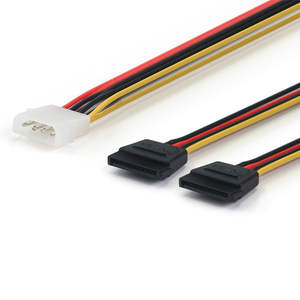 Serial ATA SATA 4 Pin IDE Molex a <span class=keywords><strong>2</strong></span> di 15 Pin HDD IDE Adattatore IDE ATA Y splitter Convertitore Molex HDD sata cavo ide - Product Image 2