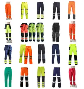 Cotton Hi Vis Coveralls Workwear Safety Reflective Workwear Workshop Mechanical Custom Logo Working Coveralls