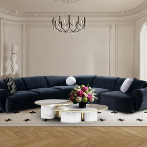 आधुनिक मॉड्यूलर लक्जरी सोफे कपड़े सोफे एकांत सोफे लिविंग रूम सोफा लिविंग रूम सोफा - Product Image 1