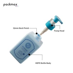 400ml Square HDPE <b>Bottle</b> for Fruit Vegetable Wash Facial Cleanser Lotion - Home Hand Soap Container Wholesale - Product Image 2