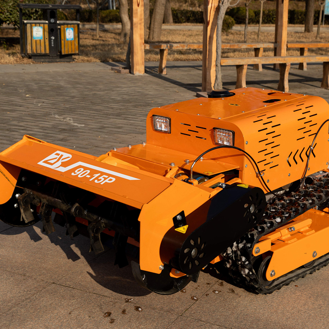 Wireless Remote Control Self-Propelled Petrol-Powered Lawn Mower Robot with GPS Navigation and Flail Cutting