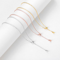 Collier en argent sterling 925 avec plusieurs breloques en forme de serpent, de croix et de boîte, chaîne universelle, accessoires de bijoux DIY, combinaison de charmes, liberté