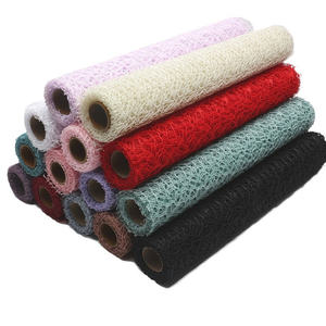 مصنع شينيراب للبيع بالجملة 50*5 ياردة شبكة تغليف الزهور زهرة لفة شبكة تزيين الزهور - Product Image 1