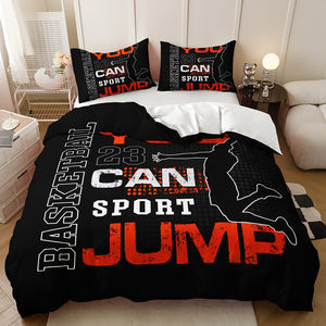 Polyester Fabric Sports Basketball Boys <strong>Bedding</strong> Sets Teenage Fashion Duvet Cover Set - Product Image 3