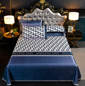 2024 mới hiện đại 3-mảnh <span class=keywords><strong>Comforter</strong></span> thiết lập in băng lụa <span class=keywords><strong>Mat</strong></span> kiểu dáng đẹp & phong cách mát Tấm - Product Image 3