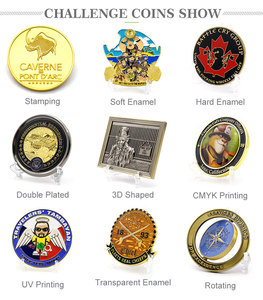Pièce de défi carrée personnalisée en usine, gravée au laser, émaillée 3D, double face, style coupe de football - Product Image 5