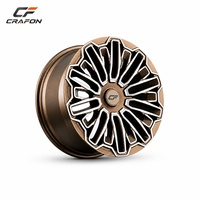 Jantes forgées CF 22 23 24 pouces 5x130 PCD 84.1 CB pour voitures particulières, compatibles avec G63 W463 G-Wagon, jantes dorées