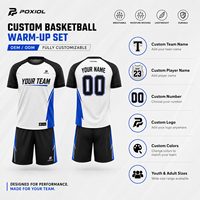 Conjunto de Chaqueta y Pantalones con Cierre para Calentamiento de Baloncesto Personalizado con Logotipo, Nombre y Número del Equipo para Clubes, Escuelas, Viajes y Programas de Entrenamiento