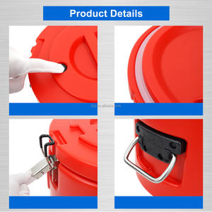 Thermos en acier inoxydable argenté à isolation sous vide, seau isotherme pour garder au chaud et au froid, pour hôtel, restaurant - Product Image 2