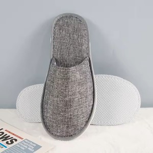 Ury Chaussons d'<span class=keywords><strong>hôtel</strong></span> légers avec tissu en lin Qualité et <span class=keywords><strong>confort</strong></span> directs d'usine - Product Image 4