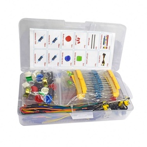 ชุดอุปกรณ์ DIY อิเล็กทรอนิกส์ ชุดเริ่มต้นสำหรับโปรเจกต์ DIY สำหรับ Arduino UNO R3 ชุดอุปกรณ์อิเล็กทรอนิกส์พร้อมบอร์ดทดลองแบบมีจุดเชื่อมต่อพร้อมกล่อง - Product Image 1