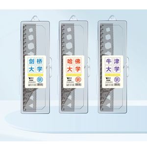 <span class=keywords><strong>Regla</strong></span> Kawaii transparente clásica de 20cm para niños, juego de <span class=keywords><strong>Regla</strong></span> suave de dibujo DIY multifunción para niños, estudiantes, papelería escolar - Product Image 3