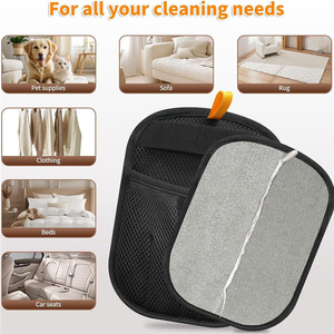 Gant électrostatique pour enlever les poils d'animaux, outil de nettoyage pour chiens, chats et animaux à poils longs, taille standard, conception en maille - Product Image 3