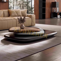 Table basse moderne de designer Xuanzhen, style nordique, intelligente et luxueuse, en bois, pour salon