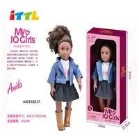 Muñeca de cuerpo de algodón realista para niños, juguete de bebé de plástico y vinilo, color negro, nuevo diseño, venta al por mayor