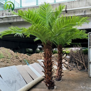 Palma Artificiale Anti-Vento, Anti-Neve e Anti-UV, Albero di Cocco Artificiale ad Alta Simulazione per Decorazione Paesaggistica Interna ed Esterna - Product Image 4