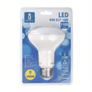 หลอดไฟ LED R90 E27 15W 1100 ลูเมน 3000K แสงวอร์มไลท์ อายุการใช้งาน 25000 ชม. - Product Image 2