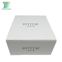 Emballage cosmétique écologique de luxe sur mesure, boîte cadeau pour extensions de cheveux |   Boîte en carton rigide magnétique pour l'emballage des perruques