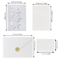 Carte d'invitation rectangulaire créative 3D pop-up moderne pour la Fête des Mères, en papier couché découpé au laser, écologique et colorée, vente en gros