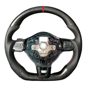 Adecuado para Golf MK4 MK5 MK6 GTS R <span class=keywords><strong>GLI</strong></span> GTI GTD El <span class=keywords><strong>volante</strong></span> deportivo de fibra de carbono se puede actualizar a <span class=keywords><strong>MK7</strong></span> Nuevo modelo - Product Image 1