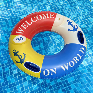Anillo de Natación Inflable Retro con Forma de Ancla de 90 cm con Asas para Adultos, para Uso en Piscinas y Parques Acuáticos - Product Image 3