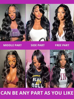Wig Rambut Asli Vietnam HD Lace Full Virgin, Model Body Wave Curly dengan Lace Transparan untuk Wanita Kulit Hitam