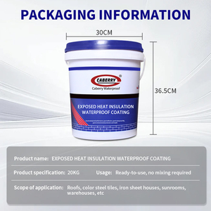 Vente en gros <span class=keywords><strong>de</strong></span> revêtement liquide en latex écologique Caberry, <span class=keywords><strong>isolation</strong></span> thermique et imperméabilisation pour toitures, extérieurs, entrepôts, ateliers - Product Image 4