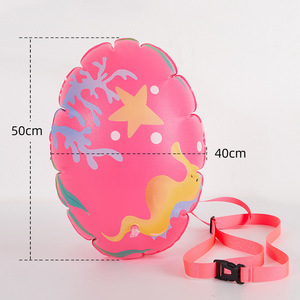 Inflatable Swimming <b>Float</b> Oval Shape 50x40cm PVC Cartoon Design For Kids And Adults Outdoor Water Play - Product Image 1