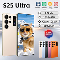 S25 Ultra Travel 5G Android Smart Phone Versi Global 2026 16GB 1TB 7.3 Inci Baterai 8000mAh Tidak Terkunci DualSIM LTE CDMA Original