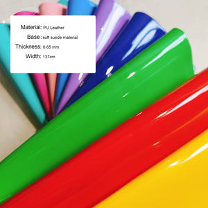 Suave reflectante 0,65mm espejo imitación PU Artificial Faux sintético charol tela para bolso zapatos silla bolsos - Product Image 3