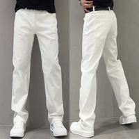 Jeans déchirés délavés vintage pour hommes, style streetwear OEM, décontractés