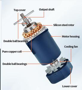 NMRV30 Worm Gear Reduction <strong>Electric</strong> <strong>Motor</strong> 220V High Torque 90W Single-phase AC Induction <strong>Motor</strong> - Product Image 4