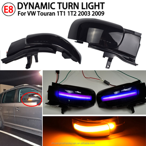 VW Touran 1T1 1T2 2003-2009 Intermitente dinámico LED Luz de señal de giro Lámpara lateral Par Indicador de espejo de flecha para automóviles 2004-2007 - Product Image 6
